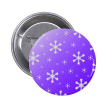 Purple Snowflakes Button