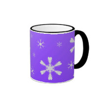 Purple Snowflakes Mug