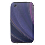Purple Soft Sand Waves Tough iPhone 3 Case