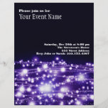 Purple Sparkling Stars Flyer