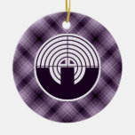 Purple Sport Shooting Christmas Ornament