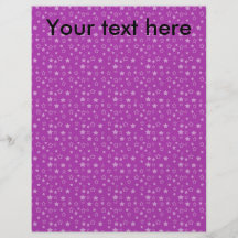 Purple star pattern flyer design