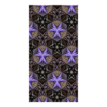 Purple Stars Custom Photo Card