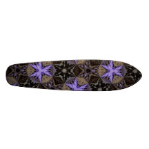 Purple Stars Skate Board Decks