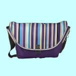 Purple Stripes Abstract Messenger Bag messenger bags