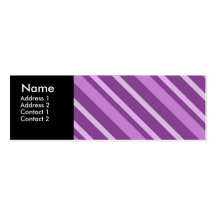 Purple Stripes Profile Card Business Card Template