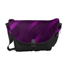 Purple Stripes Rickshaw Messenger Bag