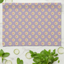 Purple Sweet Daisy Kitchen Towel