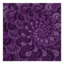 Purple Swirl Fractal Pattern Photo