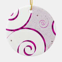 Purple Swirl Ornament
