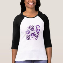 Purple Swirl Whippet Tee Shirts
