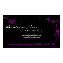 Purple Vines Business Cards