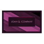 Purple Vintage Stripes Business Card