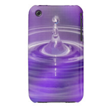 Purple Water Drop iPhone 3 Case-Mate Cases