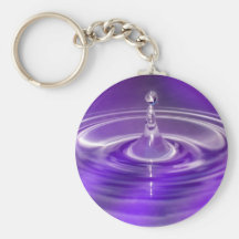 Purple Water Drop Key Chains