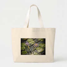 Purple Water Lilies Bags