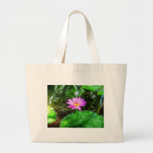 Purple Water Lily Tote Bag