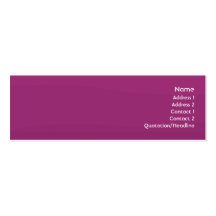 Purple Wave - Skinny Business Card Templates