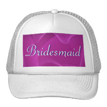 Purple Waves Bridesmaid Mesh Hats