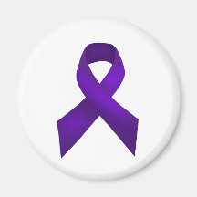 PurpleAwarenessRibbon.jpg Fridge Magnets