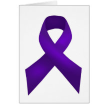 PurpleAwarenessRibbon.jpg Greeting Card