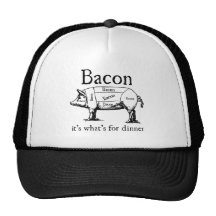Push Button, Receive Bacon - Bacon Dispenser Hat