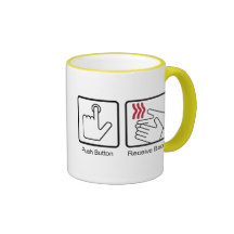 Push Button, Receive Bacon - Bacon Dispenser Mugs