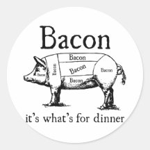 Push Button, Receive Bacon - Bacon Dispenser Stickers