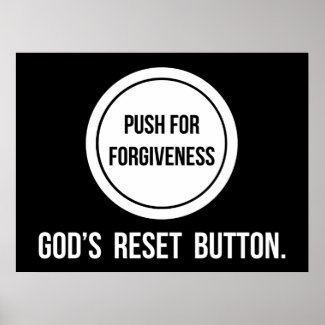 Christian Poster: Push For Forgiveness