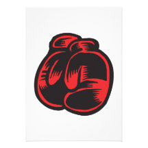 Put Your Gloves On Custom Invitations