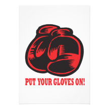 Put Your Gloves On Personalized Invite