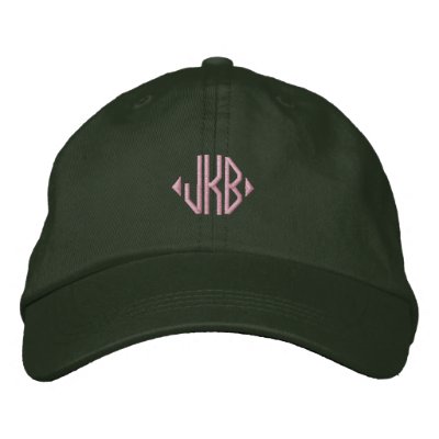 Put Your Monogram on a Cap Embroidered Baseball Cap Put Your Monogram on a Cap Embroidered Baseball Cap