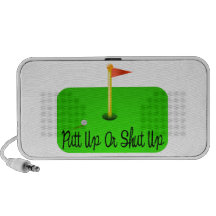 Putt Up Or Shut Up Golf iPod Speakers