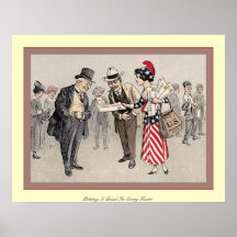 Putting A Bond In Every Home ~ Vintage World War 1 Print