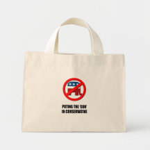 Putting the CON is CONservative Canvas Bag