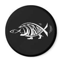 Putting the Win in Darwin (by sethness@deviantart) Fridge Magnet