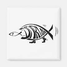 Putting the Win in Darwin (by sethness@deviantart) Fridge Magnet