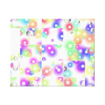 Puzzle Bubble Stretched Canvas Print