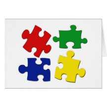 Puzzle Pieces Card