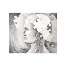 Puzzled Mind Canvas Print