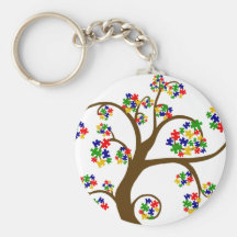 Puzzled Tree of Life Keychains