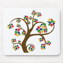 Puzzled Tree of Life Mouse Pad