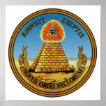 Pyramid & Eye - All Seeing Eye - Great Seal Print