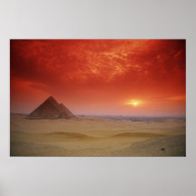 Pyramids of Egypt Through the Stargate Print