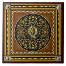 Q Monogram Premium Best viewed large. see notes Ceramic Tile