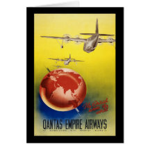 Qantas Empire Airways Greeting Card