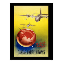 Qantas Empire Airways Postcards