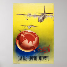 Qantas Empire Airways Posters