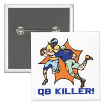 QB Killer Pinback Buttons