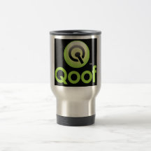Qoof Coffe Travel Mug - Black Logo